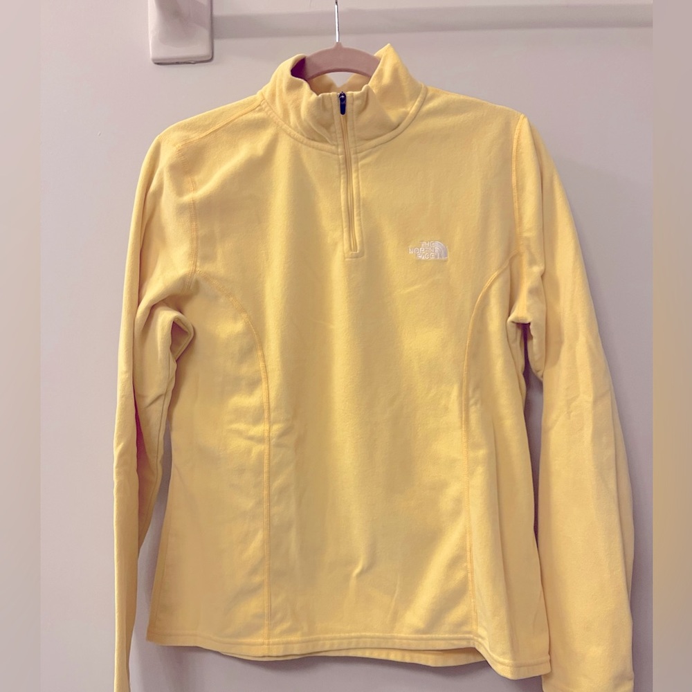 Yellow North Face Fleece Pullover